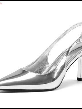 Slingback Kitten Heels Pointed Toe Dress Pumps